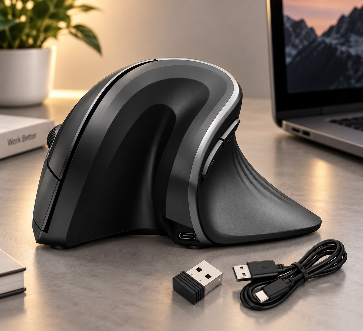 ERGOYA — Souris ergonomique sans fil
