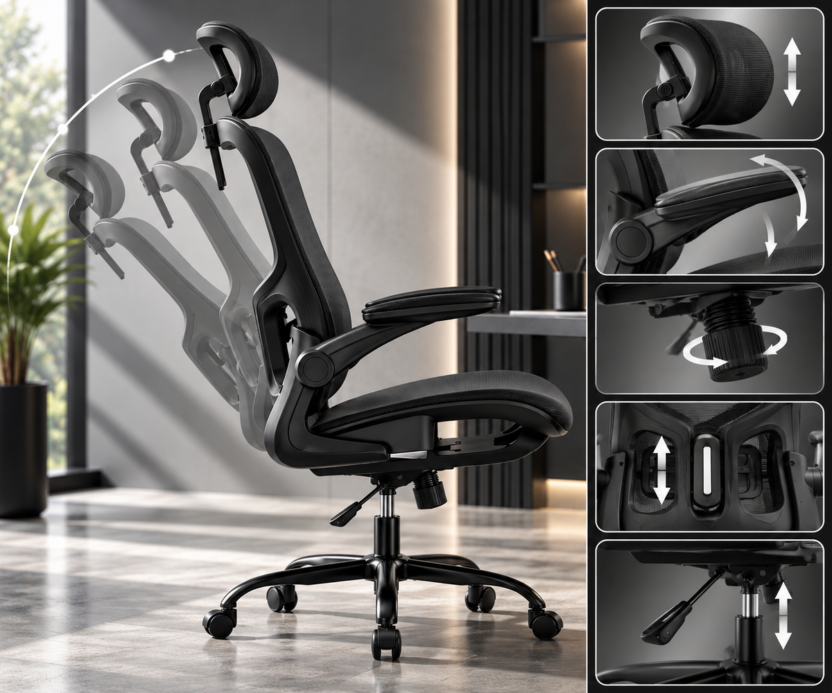 ERGOYA — Chaise de Bureau Ergonomique Professionnelle